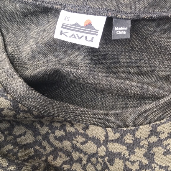 🚨B2G1 KAVU Green Gray Long Sleeved Thumb Hole Light Sweater Dress - Picture 5 of 5